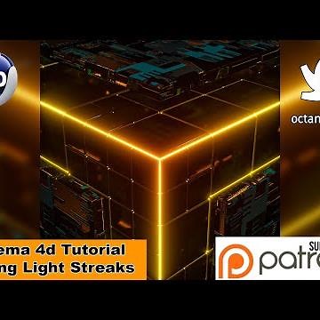 MOVING LIGHT STREAKS (C4D Tutorial Preview)