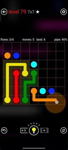 FLOW FREE MANIAS 7X7 LEVEL 79 COMPLETE SOLUTION #android #games #level #flowfree #solution