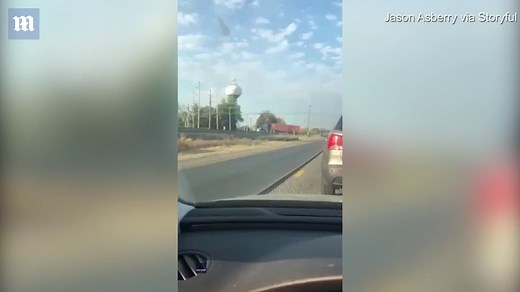 Shocking moment train plows into semi-truck in Pendleton, Indiana