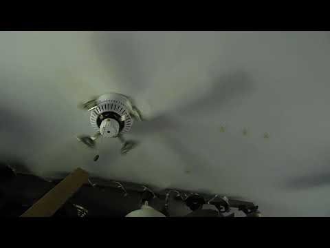 1991 Walmart S.M.C. U42 Royal Flush Ceiling Fan startup 