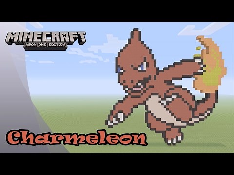 Minecraft: Pixel Art Tutorial and Showcase: Charemeleon (Pokemon)