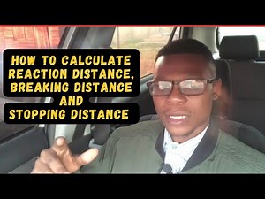 If you dont know How to calculate Reaction Distance Breaking Distance & Stopping Distance WATCH THIS