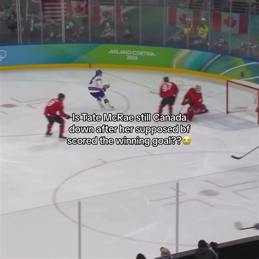 Oh no😭 #tatemcrae #jackhughes #olympics #hockey #fyp | Tate McRae