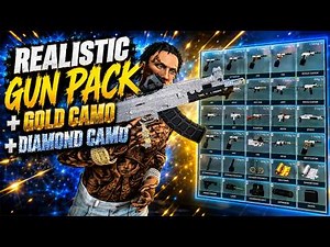 FiveM Gun Pack | Realistic Guns, Gold & Diamond Skins + Full Attachments!