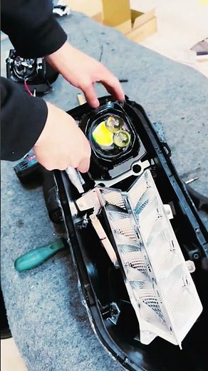 Car Front Light Lens Upgrade – Night Vision Fix #shorts