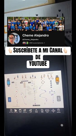 Suscríbete a mi canal de YouTube: entrenador de fútbol y preparador físico