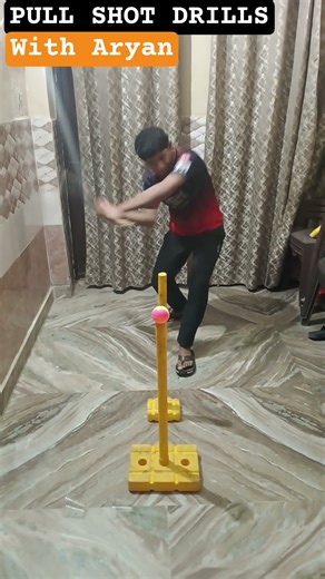 Hand's Eye coordination drill for beginners||Pull shot!!#cricket #shorts