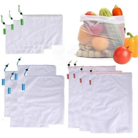 11 PCS Small Medium Large Net Bag Reusable Mesh Bags for Fruits and Vegetables, Groceries Net Bags - Walmart.ca