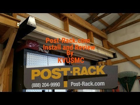 Post-Rack.com Pole Barn Shelving / Work Benches Install and Review By KVUSMC