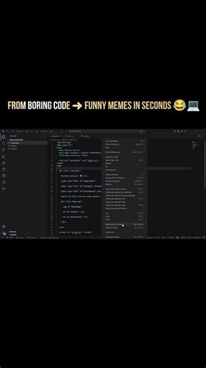 😂 Meme Generator Website using HTML CSS JavaScript #shorts #coding #vscode