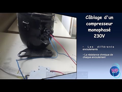 #40 Câblage d'un compresseur monophasé en 230V
