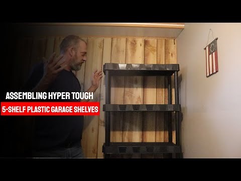 Garage Organization Made Simple: Assembling Hyper Tough 5-Shelf Plastic Shelves