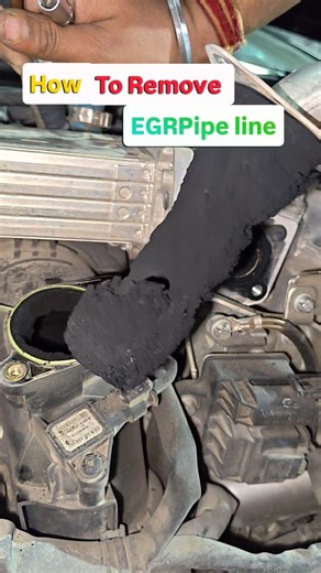 How to clean low pressure EGR valve assembly 🔩... #automobile