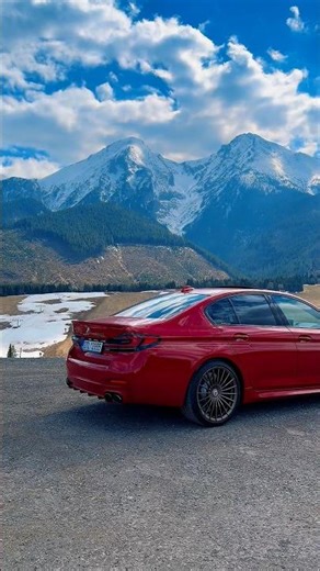 BMW ALPINA B5 GT Imola Red w górach 😉🛘 #alpinagarage #alpina