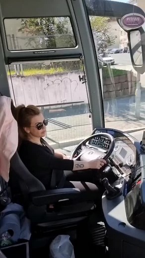 Inside a Moving Bus: Captivating Driver's Perspective