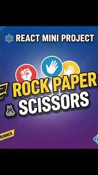 Build a Rock Paper Scissors Game in React ⚛️ | Easy Mini Project | CodeWithAswin | Tamil
