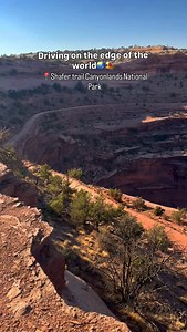 There’s a moment on Shafer Trail when the canyon opens, the road narrows, and you realize you’re driving the edge of a world shaped by wind, silence, and millions of years. Are you too afraid to drive it yourself? Book a guided 5 star tour with NAVTEC Expeditions in Moab Utah! #moabutah #adventure #travel #shafertrail #navtecexpeditions #navtec #desertlandscape #beautifuldesert #usadesert | NAVTEC EXPEDITIONS