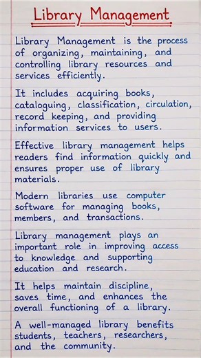 Library Management | Homework Help | Library Science Project