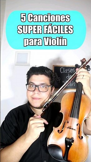 5 Canciones SUPER FÁCILES para violín que puedes aprender + PARTITURA #violin #tutorial #partitura