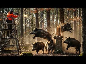 100 Wild Boar Shots in Just 10 Minutes | Extreme Hunting Action💥