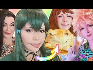 Baking FROG BREAD! [ BNHA Girls ] My Hero Academia Cosplay