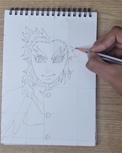 Rengoku || drawing #art #stepbystep #drawing #animedrawing #rengoku #demonslayer #rengokuedit #anime