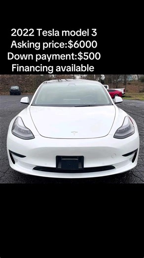 2022 Tesla Model 3 Long Range AWD Price:$6000 Down payment $500 Financing available Monthly payment $400 Clean Title 59,680 miles Dual Electric Motors Automatic VIN: 5YJ3E1EBXNF212234 Highly Optioned Model 3 Long Range AWD. Extra clean inside and out with a comfortable leather interior that includes heated front and rear seats, a heated steering wheel, a premium sound system, a large infotainment screen that includes navigation, and a panoramic sun roof. Driver assist features include adaptive c