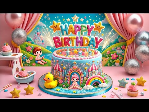 🎂 Joyeux Anniversaire Bébé - Compte à Rebours & Chanson Happy Birthday to you baby 🎶🎈