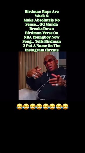conscious comedy on Instagram: "Birdman Raps Are Wack & Make Absolutely No Sense... OG Murda Breaks Down Birdman Verse On NBA Youngboy New Song... Tells Birdman 2 Put A Name On The Instagram Threats #😂 #neworleans #cashmoney #504 #ai #hotboy #birds #man"
