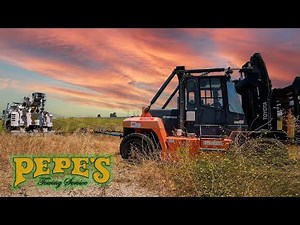 26,000lb Forklift Stuck in Field - Heavy Duty Winch out