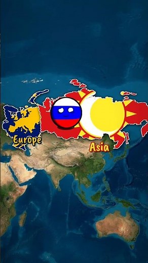 Countries with Transcontinental Borders 🌍🗺️ #historyballs #countryballs