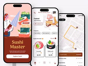 Food app design mobile app