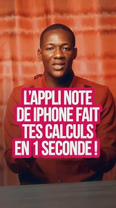 L’appli note de IPhone fait tes calculs en 1 seconde ! 😱 Tu savais que l’app Notes de ton iPhone peut résoudre tes calculs automatiquement ? 🤯 Découvre cette astuce secrète pour gagner du temps ⏱️ #AstuceiPhone #TrucDeGénie #TikTokAstuces | Moctar Dramé