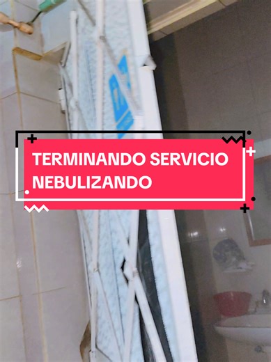 Terminando servicio nebulizando #pmcontroldeplagas #expertosenplagas #serviciosprofesionales #negocioprotegido