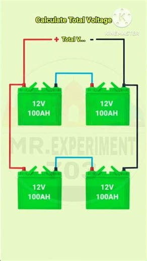 Battery series connection circuit diagrams 😱😮😱😲