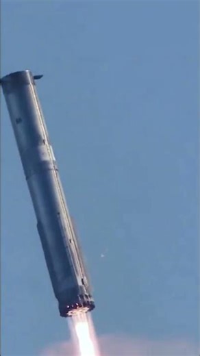 Slow Motion Landing Burn and Catch of Super Heavy Booster During IFT-7 on January 16, 2025 #starship