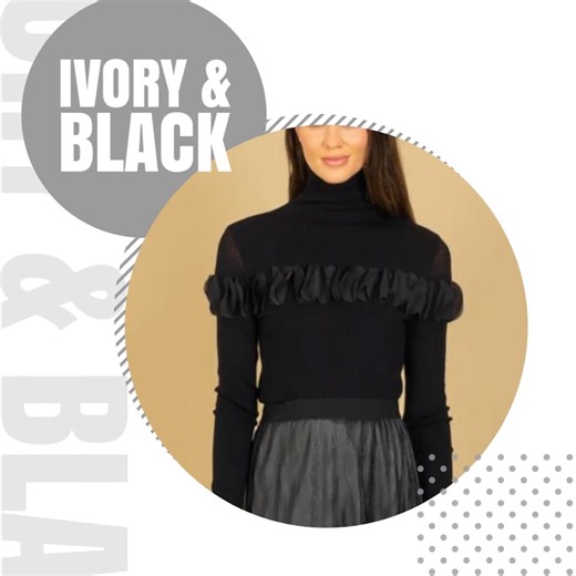 100% Merino Wool Turtle Sweater with Appliqué | La Moda Girls