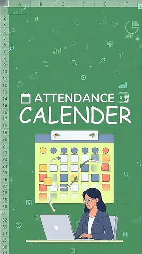 Excel Attendance Calendar Auto Update Trick 🤯 | Dynamic Month Change in Excel