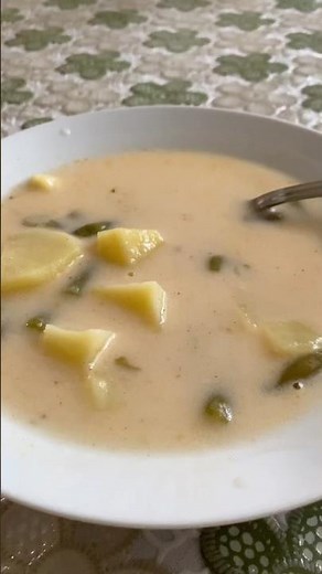 Creamy Green Bean Soup🔥 #soup #greenbeansoup #creamysoup