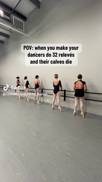 Relevés = one of the BEST ways to build strength for pointe. If your calves aren’t burning…you’re not done yet. #pointeclass #relevé #balletteacher #balletclass #balletstudent