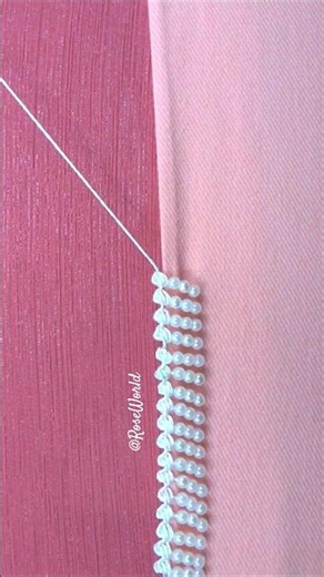 amazing border design hand embroidery 🥰