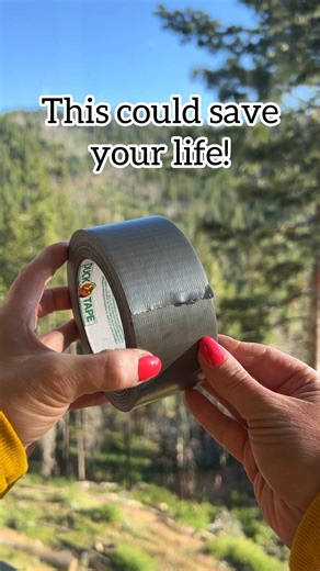 403K views · 1.2K reactions | ⛺️ Take this when ever you go backpacking! Duct tape is super handy to patch clothes, fix gear and makes a great fire starter! #camping #backpacking #edc #outdoors #lifehacks | Jeff & Lauren | Facebook