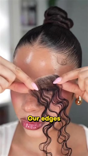 If you want that high-end salon finish for your edges at home, you need the 100% human hair version. The difference is crazy. 🤫 Get same hair shop my showcase or orange cart! #hairtips #edgeslayer #humanhair #slay #hairtransformation