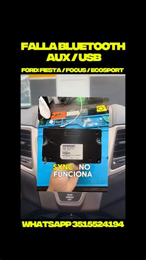 ¡¡¡REPARACION MODULO SYNC FORD!!! NO FUNCIONA BLUETOOTH, AUX, USB Si a tu vehículo ford no le funciona el BLUETOOTH / AUX / USB nosotros te lo reparamos sin cambiar el equipo ni alterar funciones originales del vehículo. 📲WhatsApp: ⁨0351 15-552-4194⁩ 📍Nuestra Sucursal: Boulevard San Juan 1590, Ciudad de Cordoba FALLAS: ⚠️NO FUNCIONA BLUETOOTH ⚠️NO FUNCIONA AUX ⚠️NO FUNCIONA USB ⚠️SIN SONIDO ⚠️TILDADO EN LOGO FORD ⚠️NO FUNCIONA LA RADIO ⚠️CONSUMO DE BATERIA #ford #fiesta #focus #ecosport #range