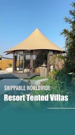 Build a glamping tent for luxury hotel room in 15 days？ #glamping