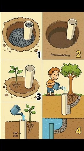 Deep Root Watering System: Grow Trees Faster & Save Water! 🌱💧