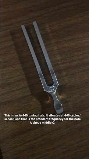 A-440 tuning fork demo