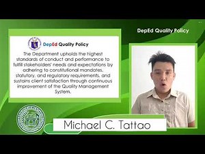 DEPED Quality Policy | Michael Tattao