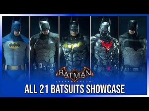 Batman Arkham Knight All 21 Suits Showcase + Gameplay (4K 60FPS)