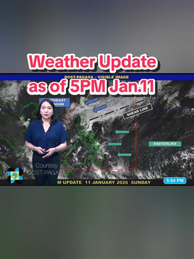 January 11, 2026 Weather Update for the Philippines